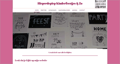 Desktop Screenshot of hieperdepiep-feest.nl